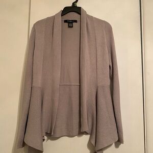 89th & Madison Women's Cardigan Taupe Waterfall Design, Basic Staple Wardrobe